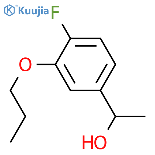 1-(4-fluoro-3-propoxyphenyl)ethanol structure