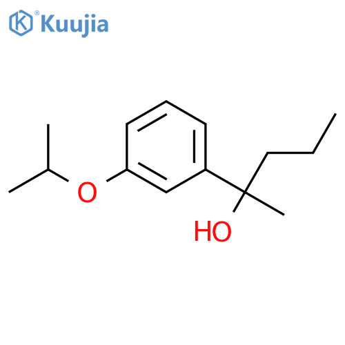 2-(3-propan-2-yloxyphenyl)pentan-2-ol structure