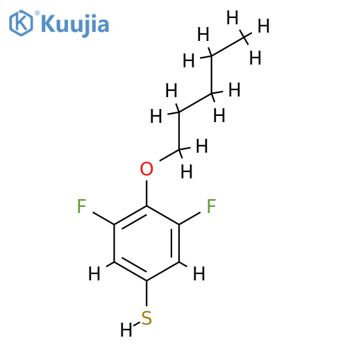 3,5-difluoro-4-pentoxybenzenethiol structure
