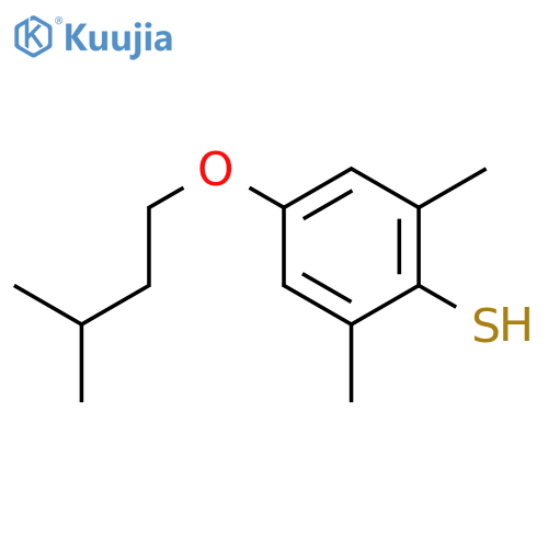 2,6-dimethyl-4-(3-methylbutoxy)benzenethiol structure