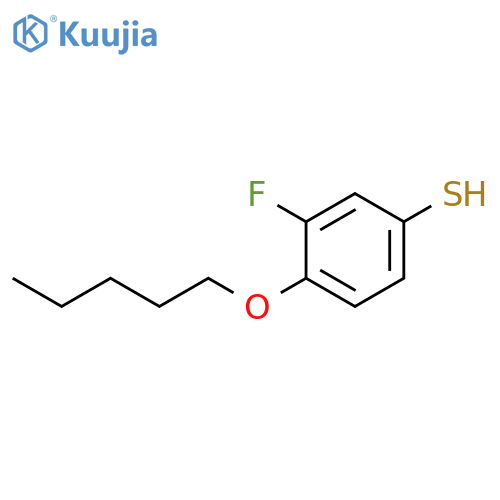 3-Fluoro-4-n-pentoxythiophenol structure