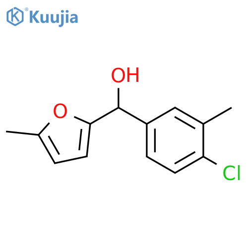 (4-chloro-3-methylphenyl)-(5-methylfuran-2-yl)methanol structure