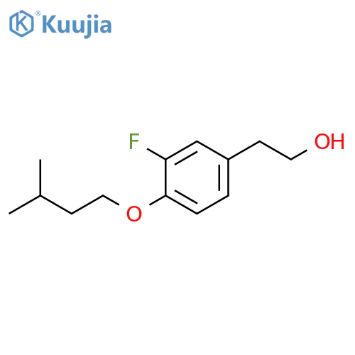 Benzeneethanol, 3-fluoro-4-(3-methylbutoxy)- structure