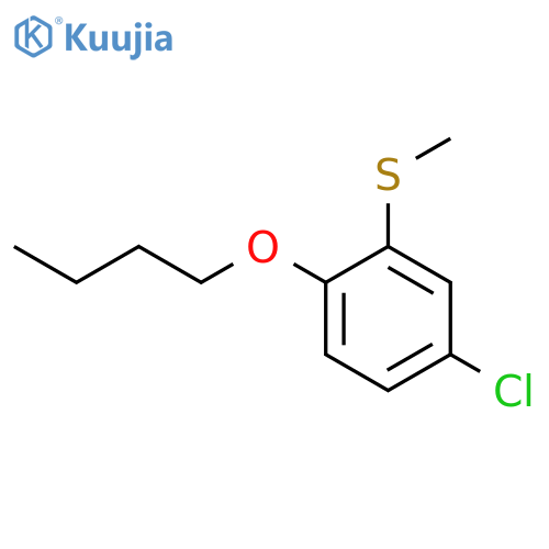 1-butoxy-4-chloro-2-methylsulfanylbenzene structure