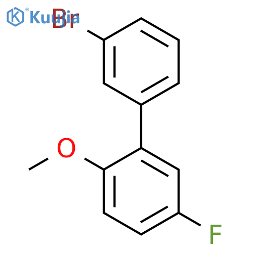 3-Bromo-3'-fluoro-6'-methoxybiphenyl structure