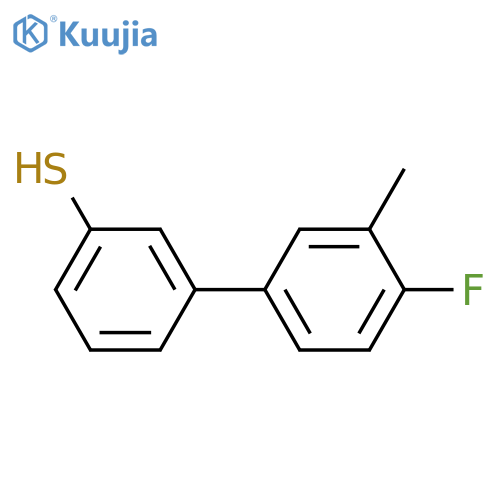 3-(4-fluoro-3-methylphenyl)benzenethiol structure