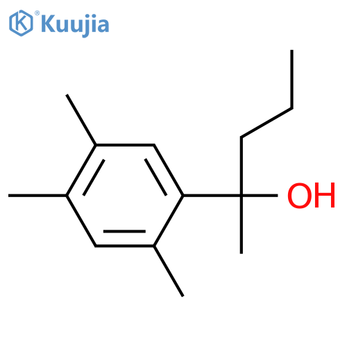 2-(2,4,5-trimethylphenyl)pentan-2-ol structure