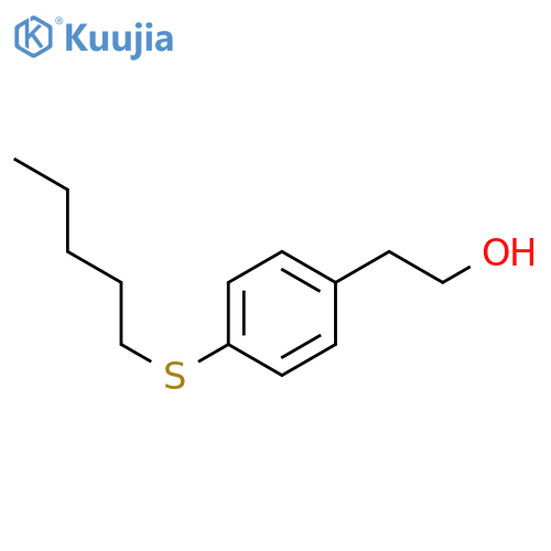 2-(4-pentylsulfanylphenyl)ethanol structure