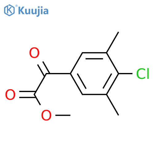 Methyl 4-chloro-3,5-dimethylbenzoylformate structure