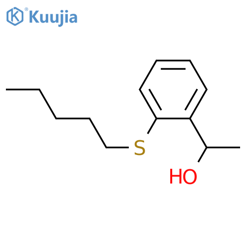 1-(2-pentylsulfanylphenyl)ethanol structure