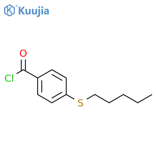 4-(n-Pentylthio)benzoyl chloride structure
