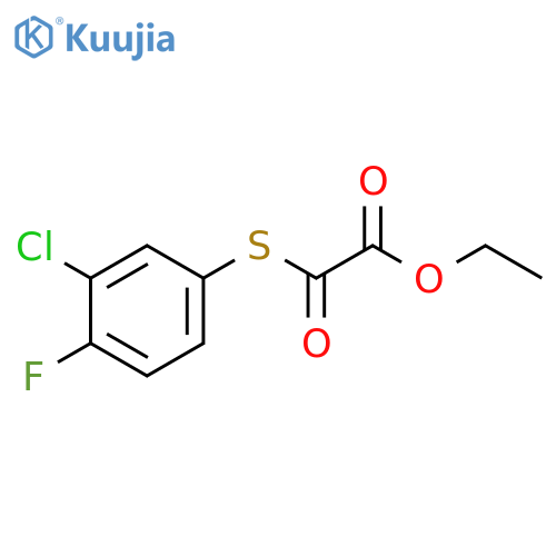 ETHYL 2-((3-CHLORO-4-FLUOROPHENYL)THIO)-2-OXOACETATE structure