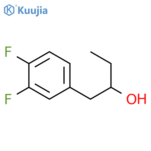 1-(3,4-difluorophenyl)butan-2-ol structure