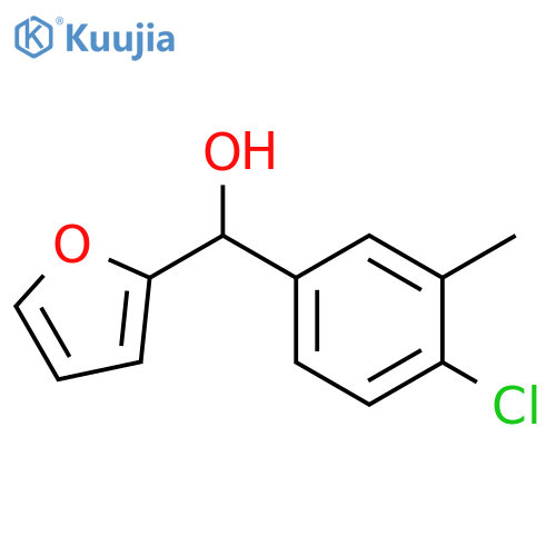(4-chloro-3-methylphenyl)-(furan-2-yl)methanol structure