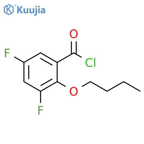 2-n-Butoxy-3,5-difluorobenzoyl chloride structure