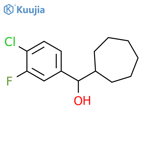 (4-chloro-3-fluorophenyl)-cycloheptylmethanol structure