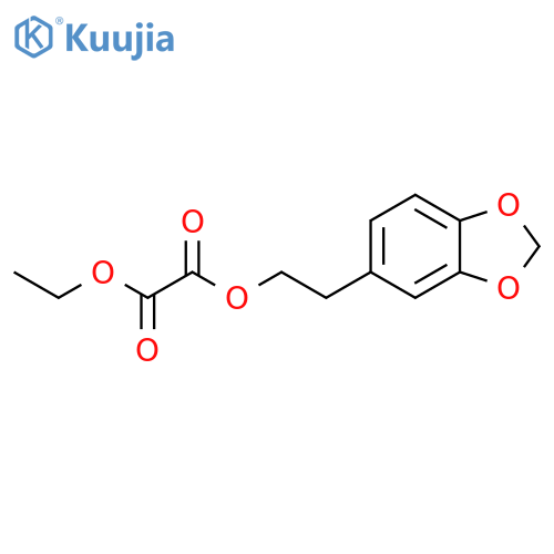2-(BENZO[D][1,3]DIOXOL-5-YL)ETHYL ETHYL OXALATE structure