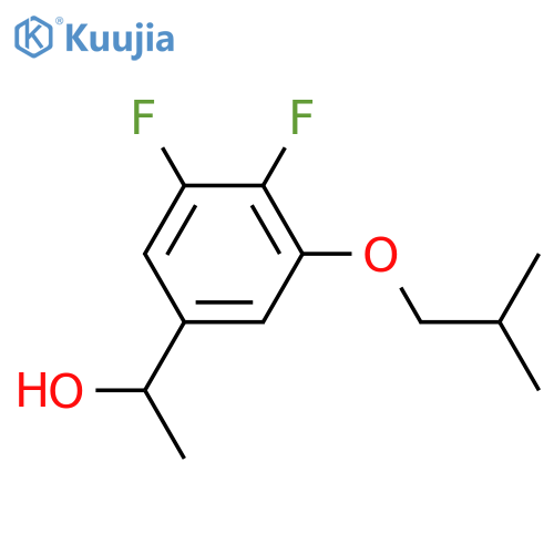 1-[3,4-difluoro-5-(2-methylpropoxy)phenyl]ethanol structure