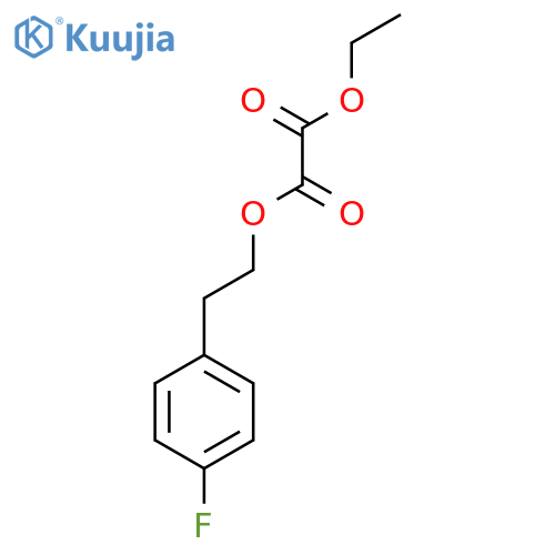Ethyl 4-fluorophenethyl oxalate structure