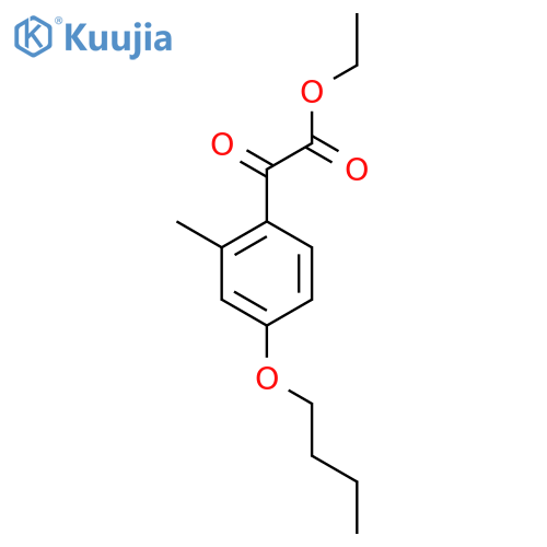 Ethyl 2-(4-butoxy-2-methylphenyl)-2-oxoacetate structure