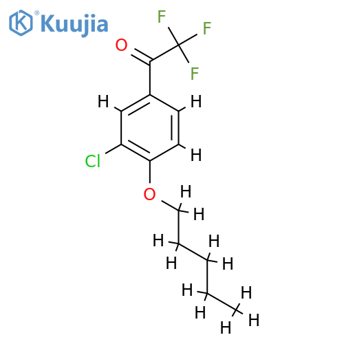 1-(3-chloro-4-pentoxyphenyl)-2,2,2-trifluoroethanone structure