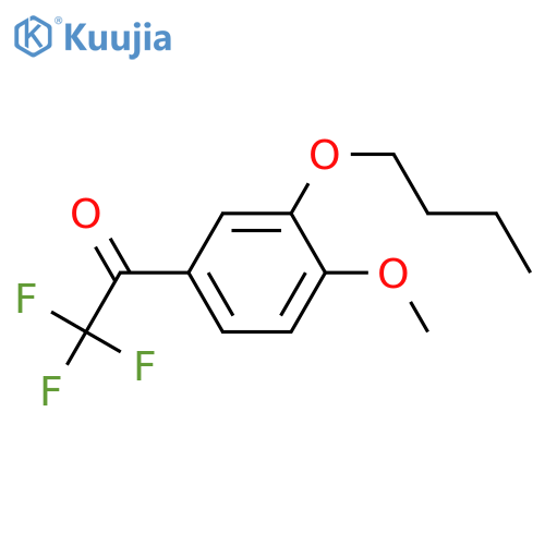 1-(3-butoxy-4-methoxyphenyl)-2,2,2-trifluoroethanone structure