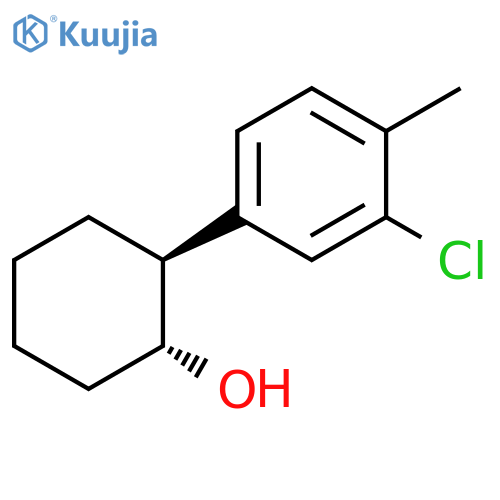 Cyclohexanol, 2-(3-chloro-4-methylphenyl)-, (1R,2S)-rel- structure