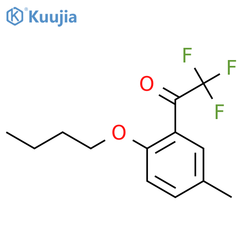 1-(2-Butoxy-5-methylphenyl)-2,2,2-trifluoroethanone structure