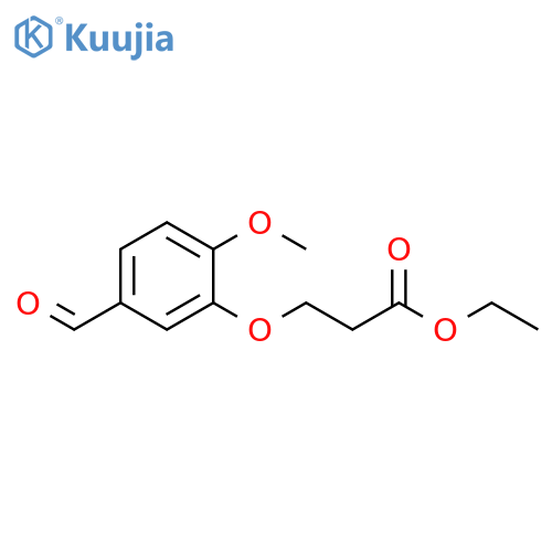 ETHYL 3-(5-FORMYL-2-METHOXYPHENOXY)PROPANOATE structure