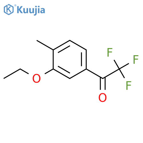 1-(3-ethoxy-4-methylphenyl)-2,2,2-trifluoroethanone structure