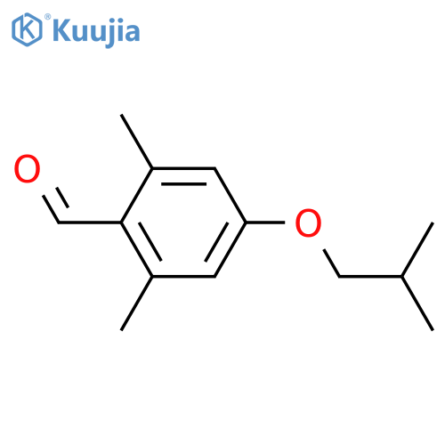 2,6-dimethyl-4-(2-methylpropoxy)benzaldehyde structure