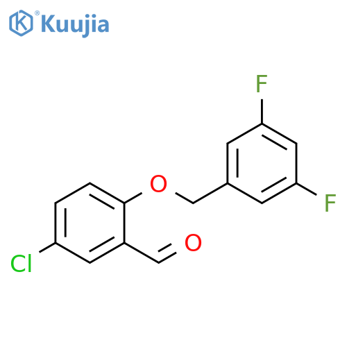 5-chloro-2-[(3,5-difluorophenyl)methoxy]benzaldehyde structure