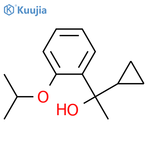 1-cyclopropyl-1-(2-propan-2-yloxyphenyl)ethanol structure