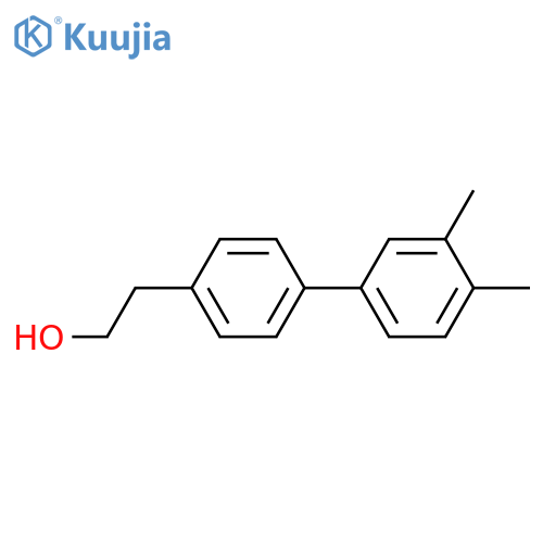 2-[4-(3,4-dimethylphenyl)phenyl]ethanol structure