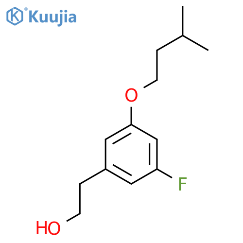2-(3-Fluoro-5-(isopentyloxy)phenyl)ethanol structure