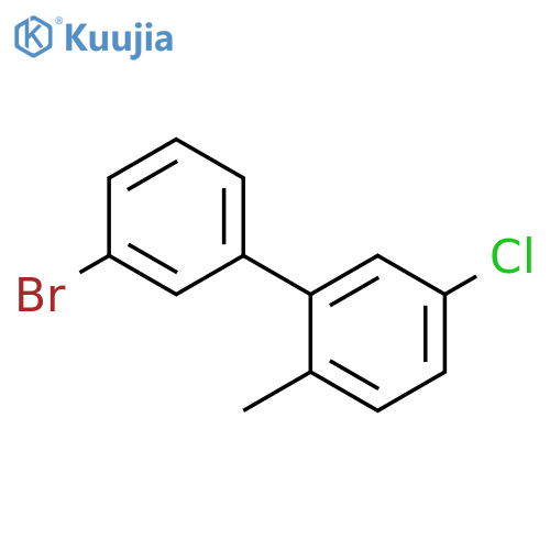 2-(3-bromophenyl)-4-chloro-1-methylbenzene structure