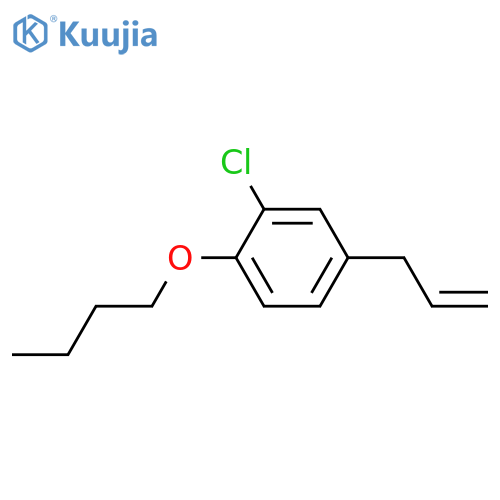 1-butoxy-2-chloro-4-prop-2-enylbenzene structure