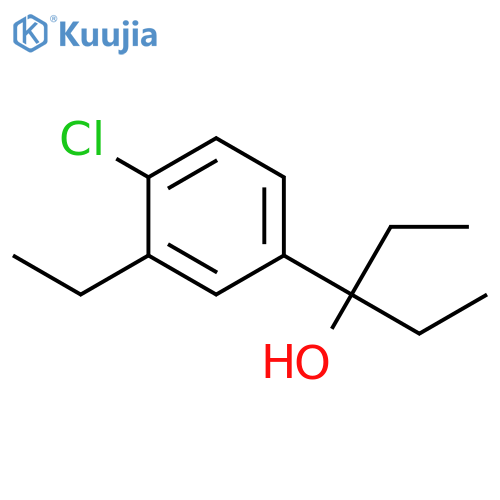 3-(4-chloro-3-ethylphenyl)pentan-3-ol structure