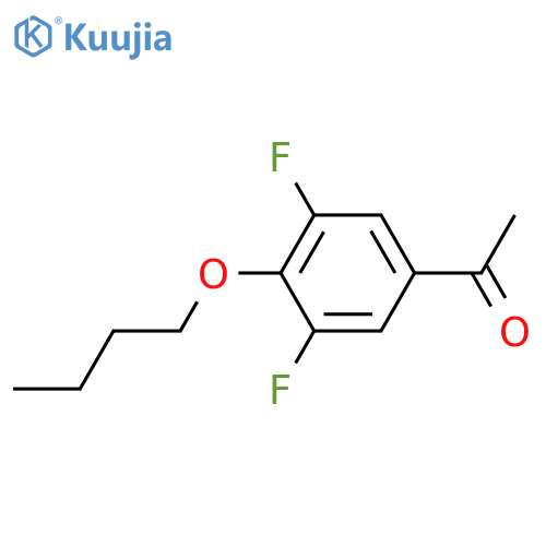 1-(4-butoxy-3,5-difluorophenyl)ethanone structure