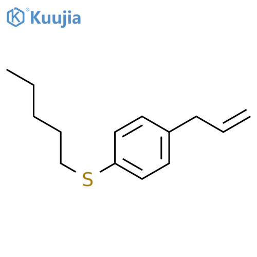 1-pentylsulfanyl-4-prop-2-enylbenzene structure