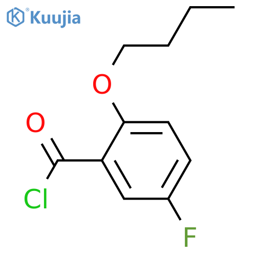 2-n-Butoxy-5-fluorobenzoyl chloride structure