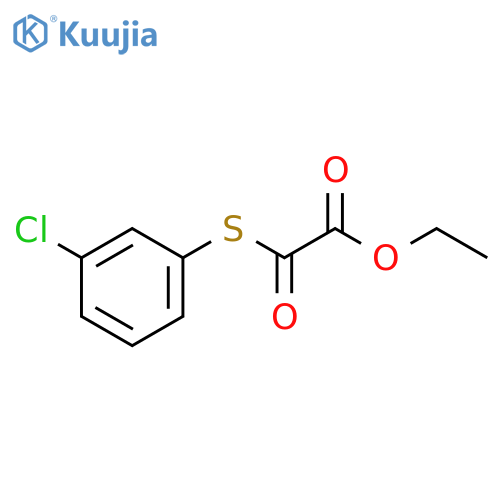ETHYL 2-((3-CHLOROPHENYL)THIO)-2-OXOACETATE structure