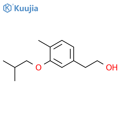2-[4-methyl-3-(2-methylpropoxy)phenyl]ethanol structure