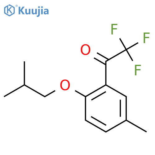 2,2,2-Trifluoro-1-(2-isobutoxy-5-methylphenyl)ethanone structure