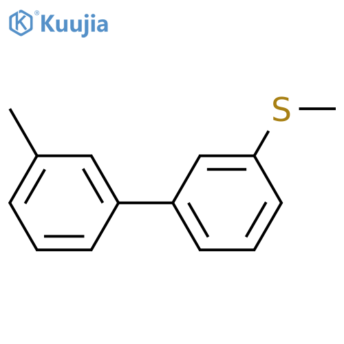 1-methyl-3-(3-methylsulfanylphenyl)benzene structure