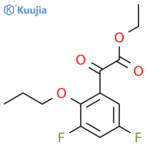 Ethyl 2-(3,5-difluoro-2-propoxyphenyl)-2-oxoacetate structure