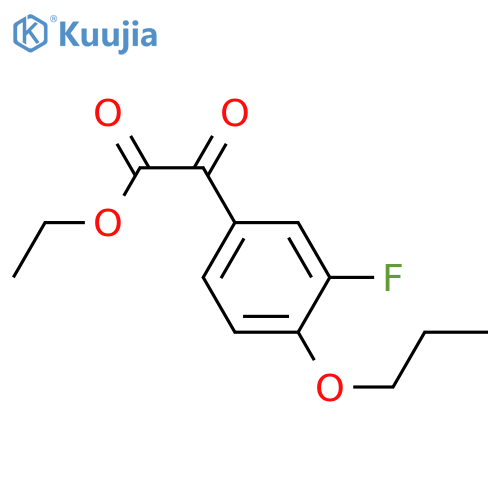 Ethyl 3-fluoro-4-n-propoxybenzoylformate structure