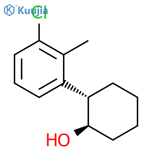 trans-2-(3-Chloro-2-methylphenyl)cyclohexanol structure