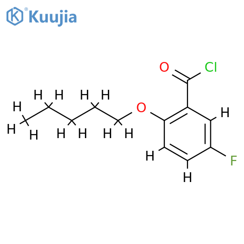 5-Fluoro-2-n-pentoxybenzoyl chloride structure