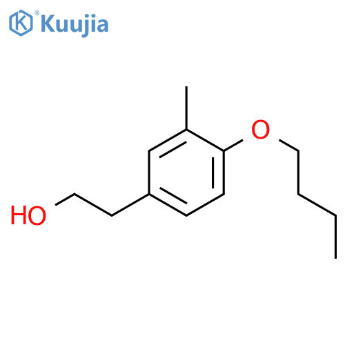 2-(4-butoxy-3-methylphenyl)ethanol structure